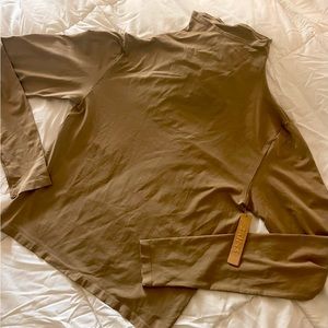 NWT SKIMS Mock Neck Long Sleeve Desert